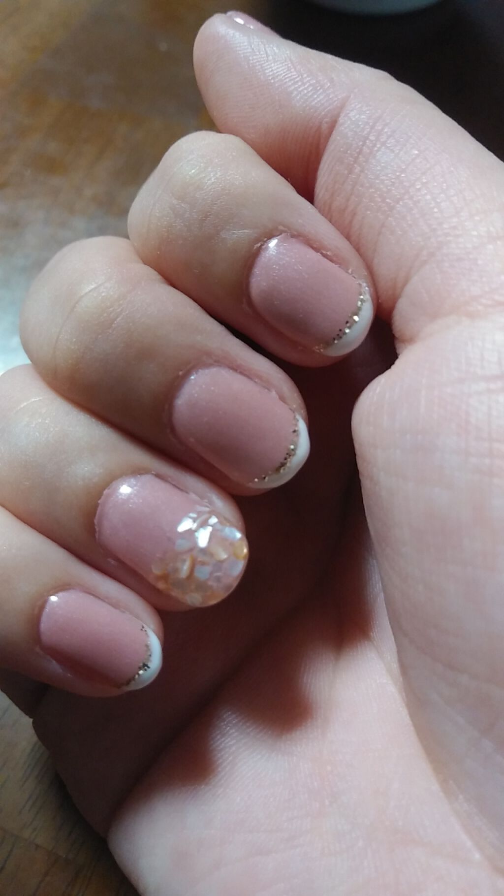 シェルフレーク/DAISO/ネイルチップ・パーツを使ったクチコミ（2枚目）