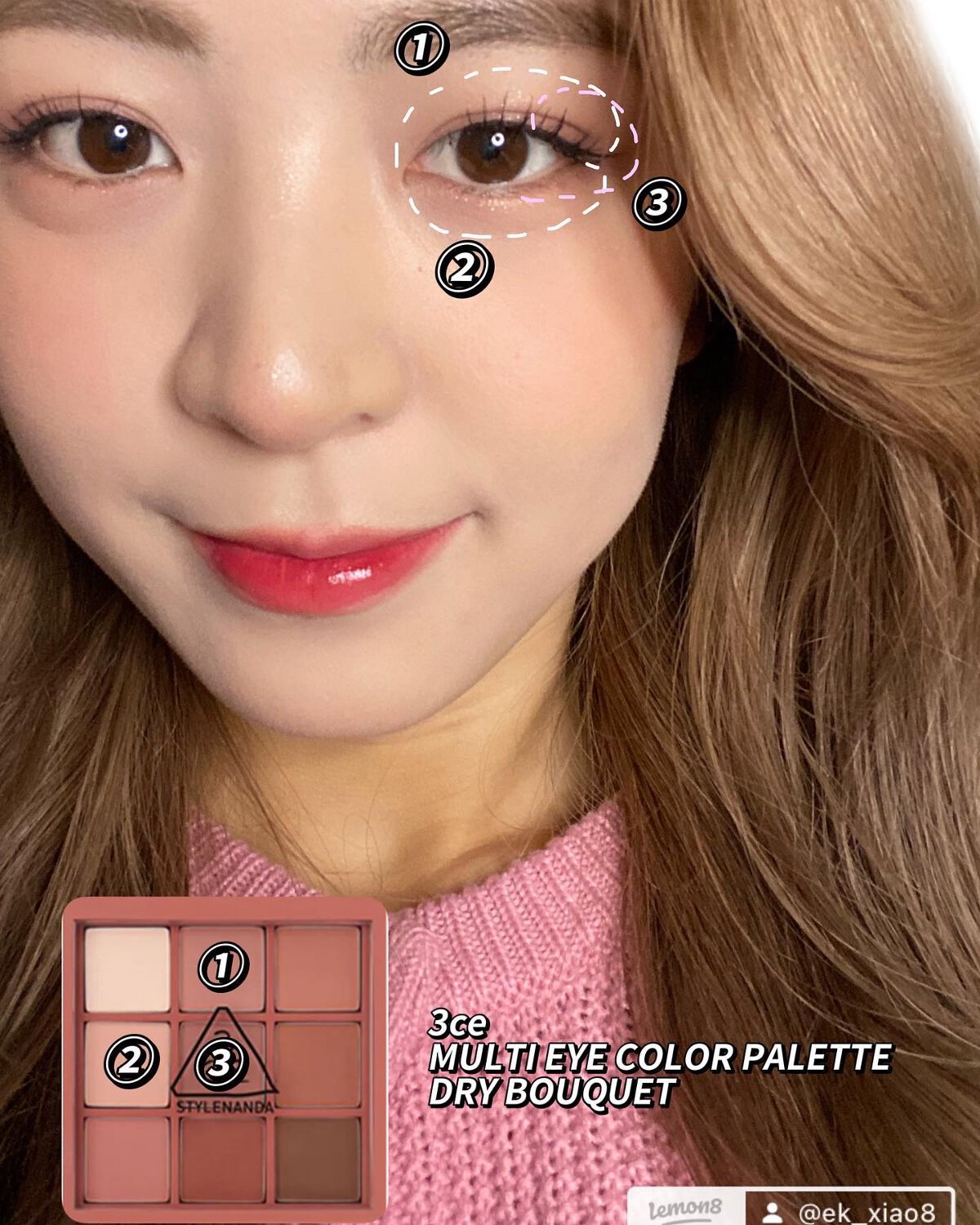 3CE マルチアイカラーパレット DRY BOUQUET/3CE/アイシャドウパレットを使ったクチコミ（2枚目）