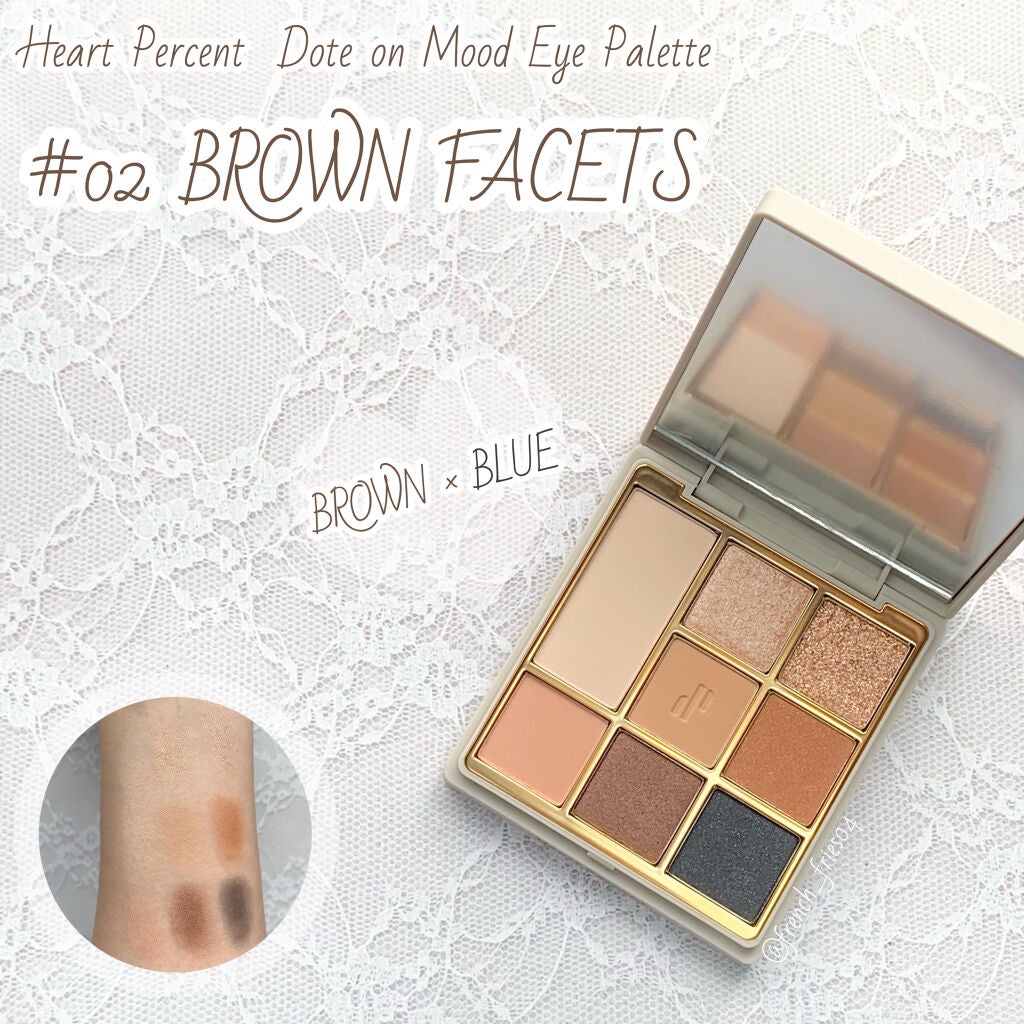 ドットオンムードアイパレット/Heart Percent/アイシャドウパレットを使ったクチコミ(1枚目)