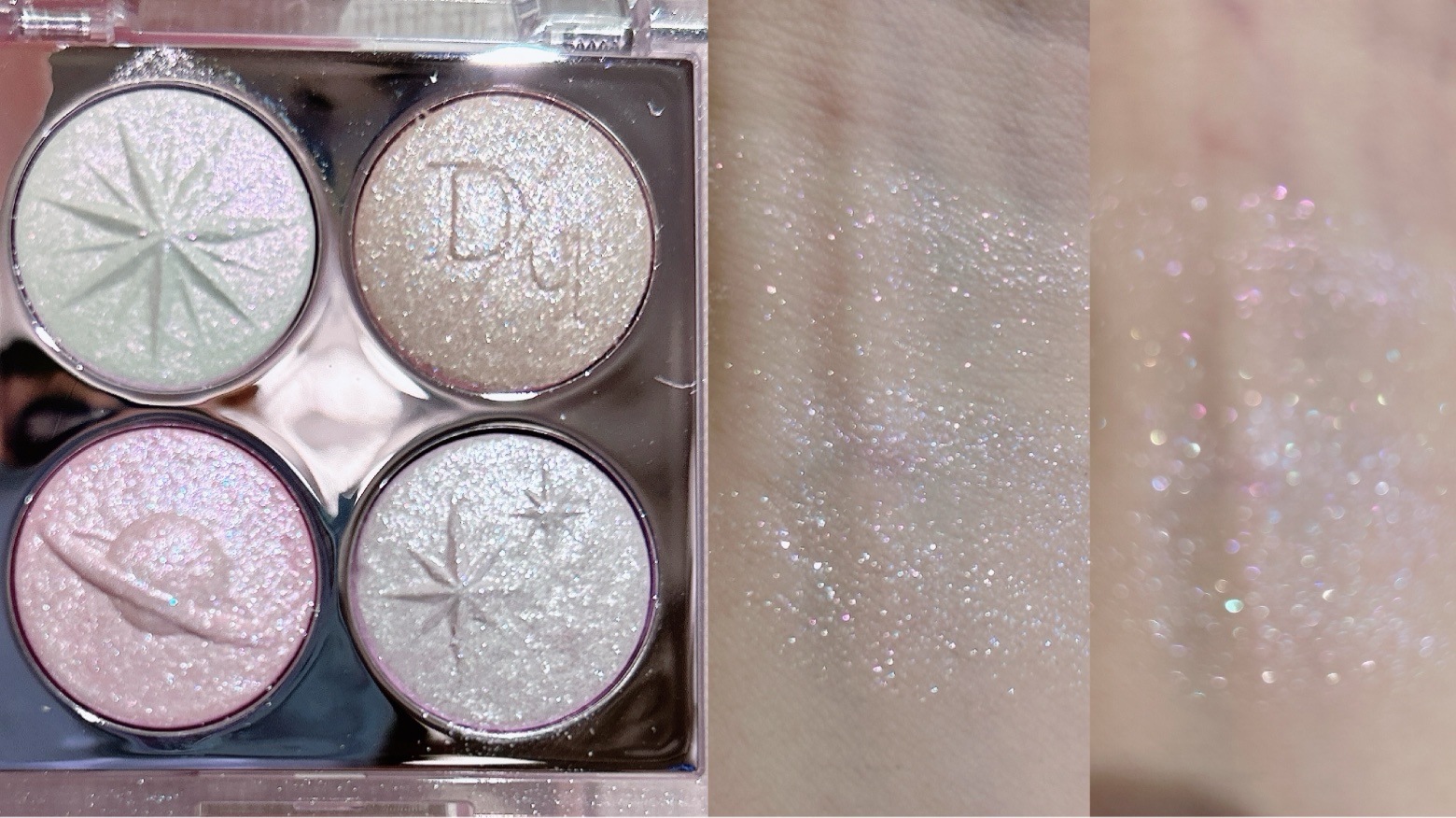 スターリーナイト シャドウパレット 02 オーロラ/dasique/アイシャドウパレットを使ったクチコミ（3枚目）
