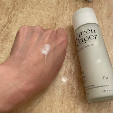 NATURAL DERMA PROJECT Green Caper Toner Essenceのクチコミ「
グリーンケイパートナーエッセンス
使ってみました。
これは、﻿﻿肌を鎮静させる効果があるエッ.....」（3枚目）