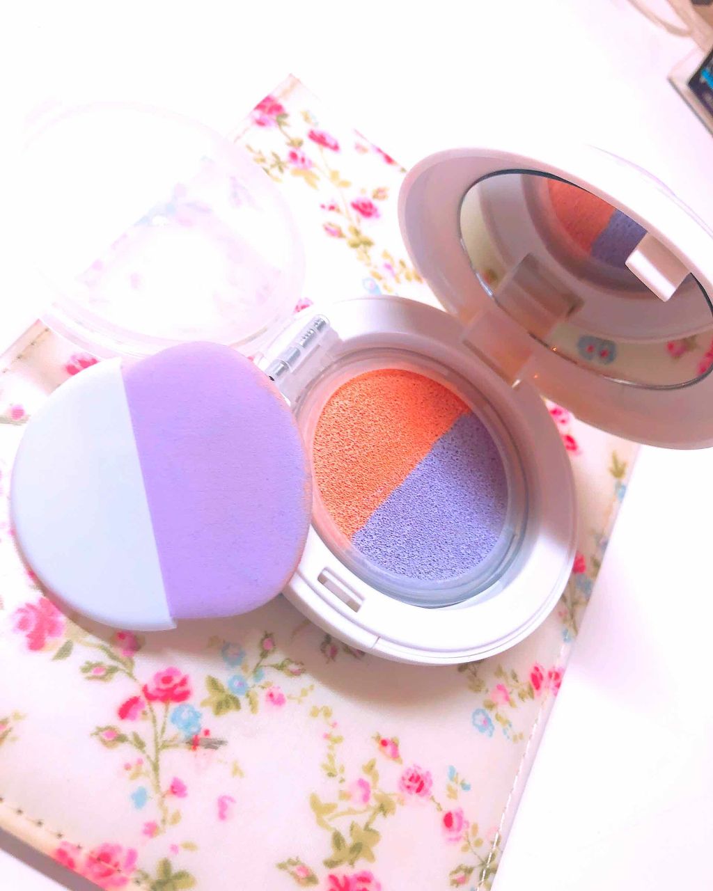 蜜蜂の巣 on LIPS 「ミネラルウェアのクッションコレクタープライマーデュオ。オレンジ..」(2枚目)