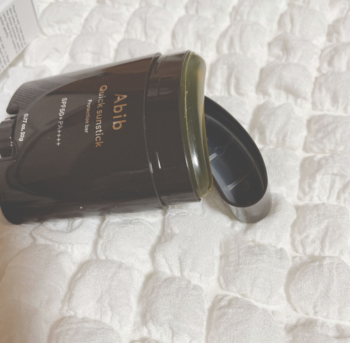 トーンアップ サンスティック シルキーバー/Abib /日焼け止め・UVケアを使ったクチコミ（3枚目）