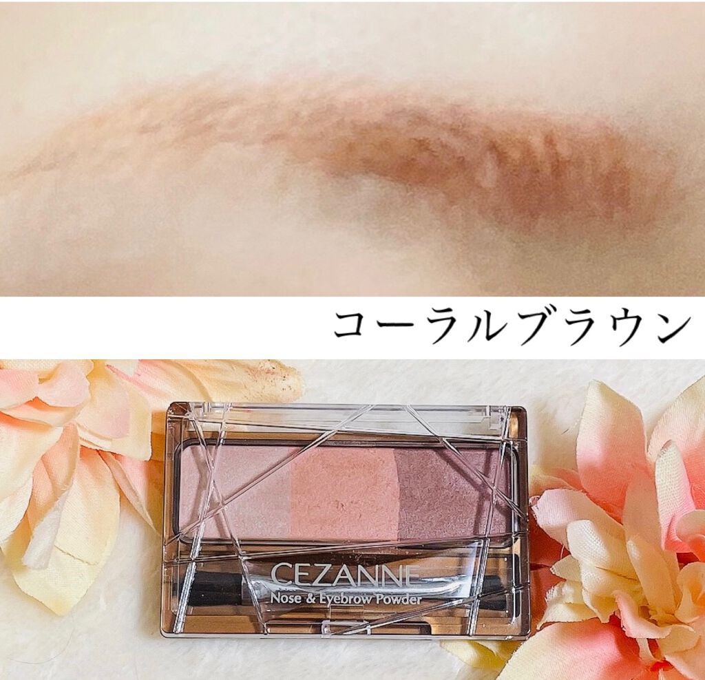 ノーズ&アイブロウパウダー/CEZANNE/パウダーアイブロウを使ったクチコミ(3枚目)