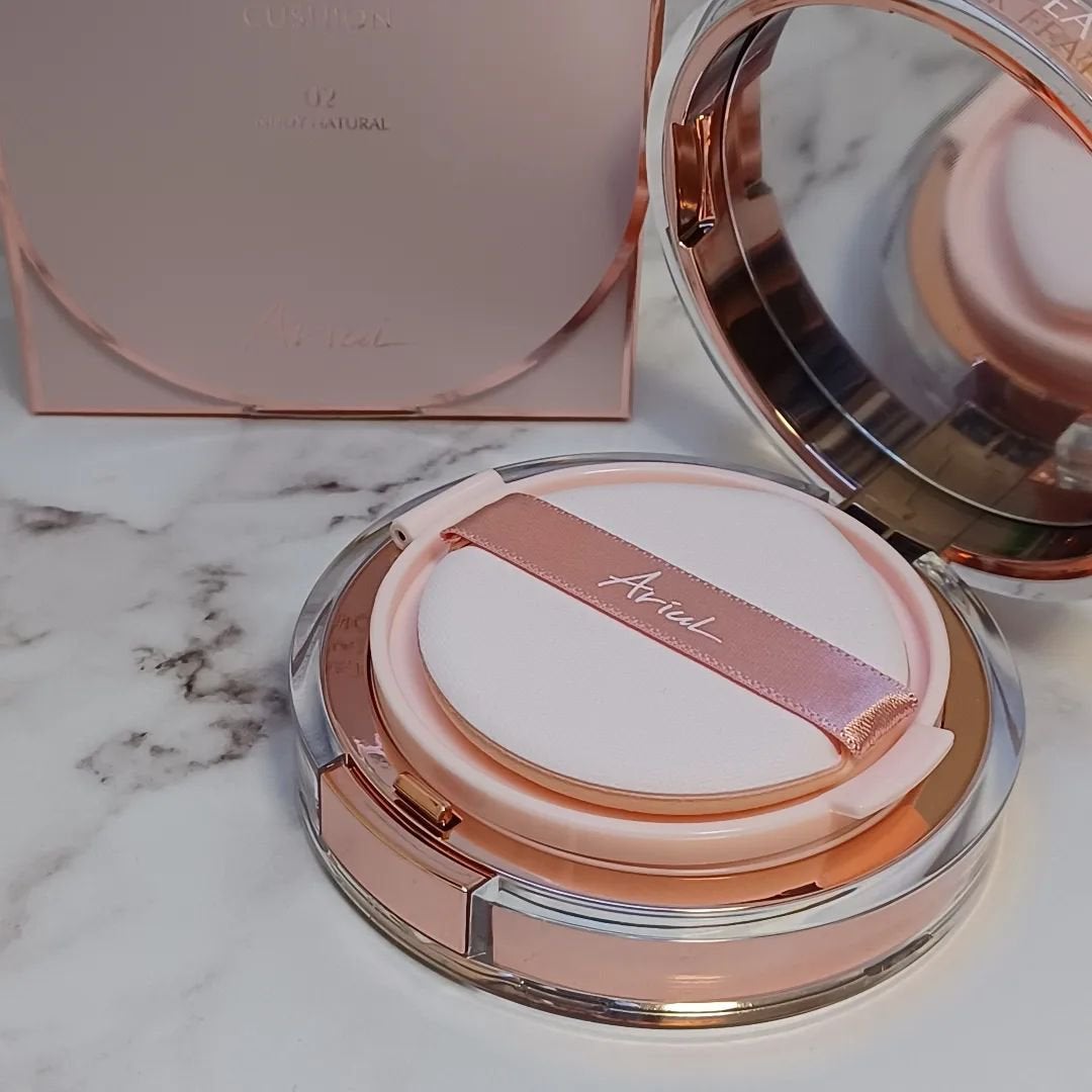 アリウル インクフェザーカバーラスティングクッション/Ariul/クッションファンデーションを使ったクチコミ(3枚目)