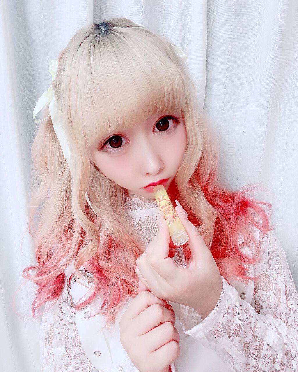 デリシャスリップクリーム Chupa Chups（チュッパチャプス） パイナップルの香り/デリシャスリップクリーム/リップクリームを使ったクチコミ（2枚目）