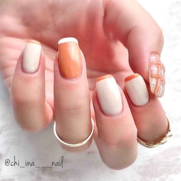 ジェルネイル(ライト対応)/セリア/ジェルネイル by ちな⋆⸜¨̮⸝⋆