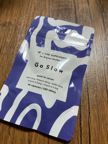 Go Slow CBDサプリメント for デジタルウェルビーイングのクチコミ「飲みやすい
Go Slow
CBDサプリメント for デジタルウェルビーイング
✼••┈┈•.....」（1枚目）