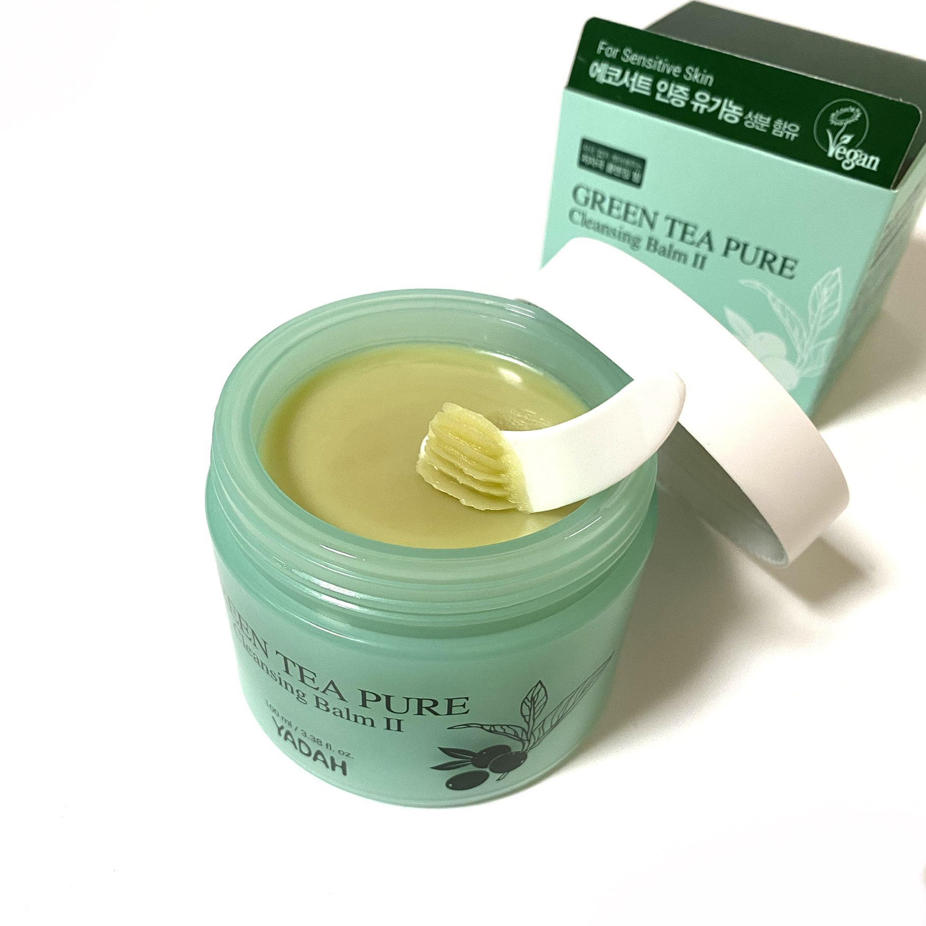 グリーンティーピュアクレンジングバームⅡ/YADAH/クレンジングバームを使ったクチコミ（2枚目）