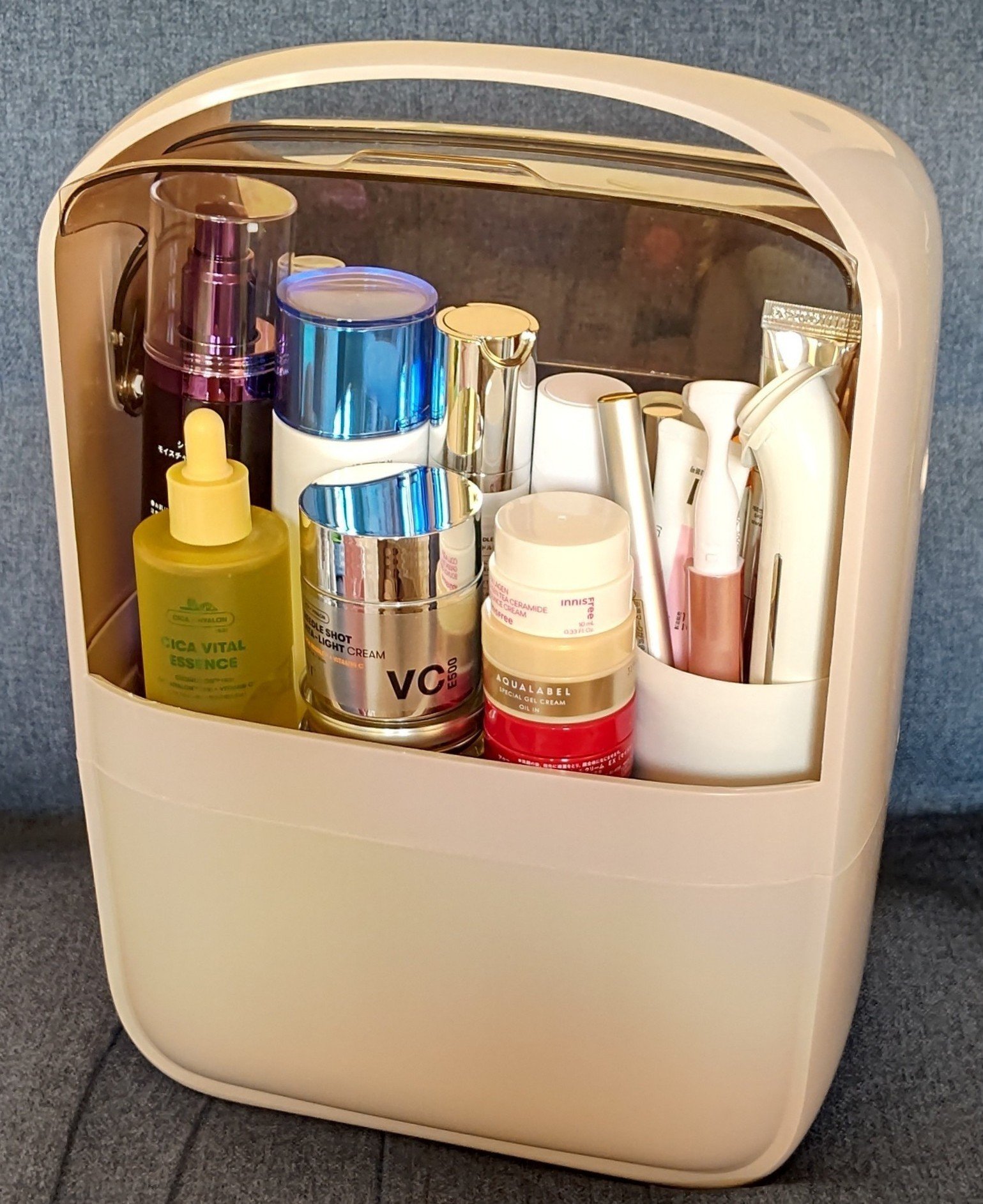 中身が見やすいコスメボックス/ニトリ/その他化粧小物を使ったクチコミ（2枚目）