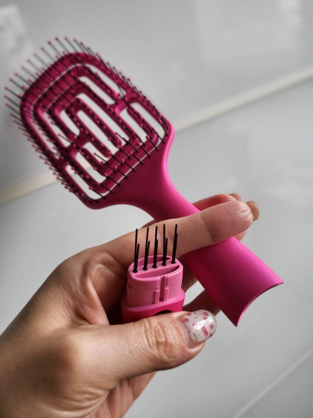 デタングリングブラシ(ウェットヘア用) /マペペ/ヘアブラシを使ったクチコミ(4枚目)