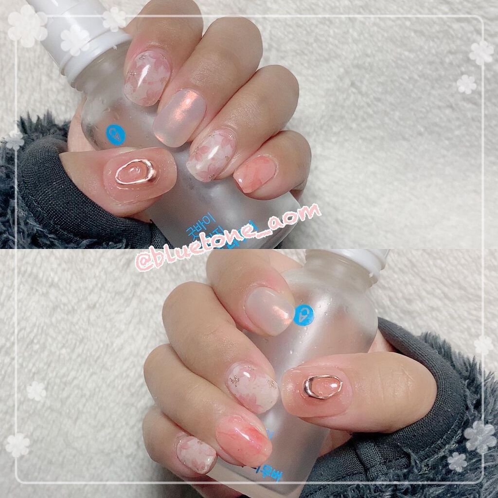 セミキュアジェルネイル（ハンド）/ohora/ネイルシールを使ったクチコミ（1枚目）