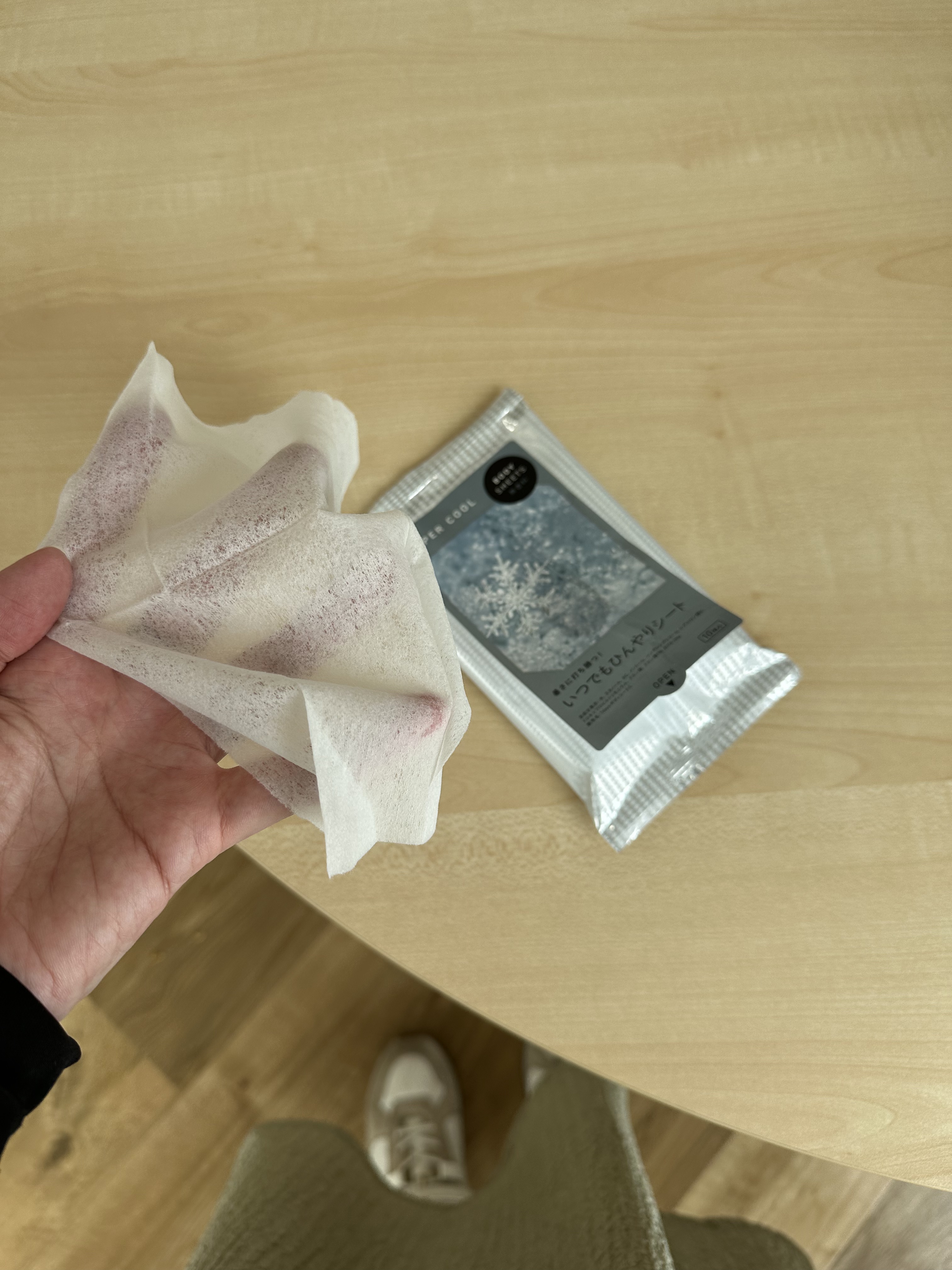 ボディシート　SUPERCOOLいつでもひんやりシート/ニーズ/ボディシートを使ったクチコミ（3枚目）