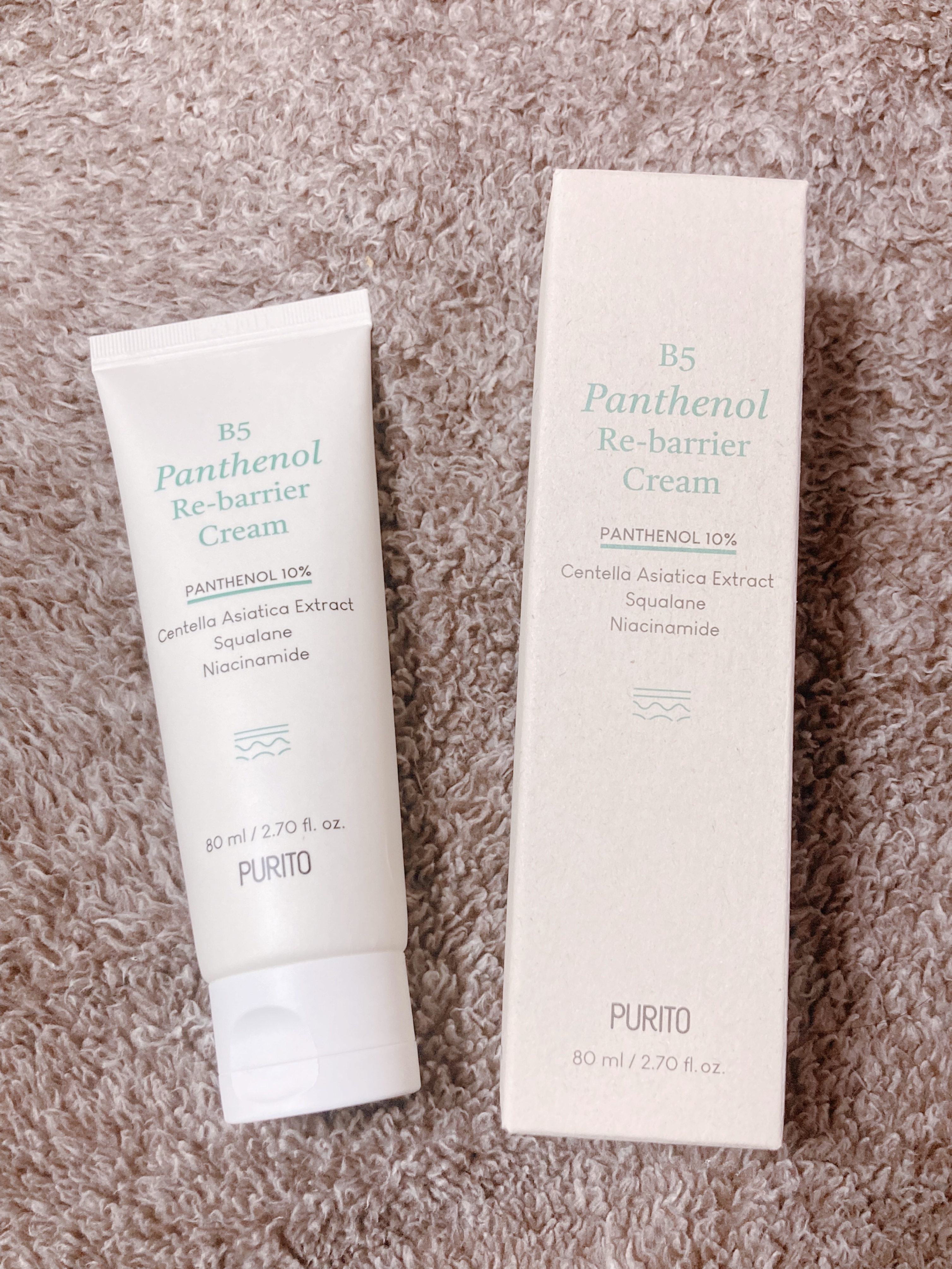 B5パンテノールリバリアクリーム/PURITO/フェイスクリームを使ったクチコミ（1枚目）