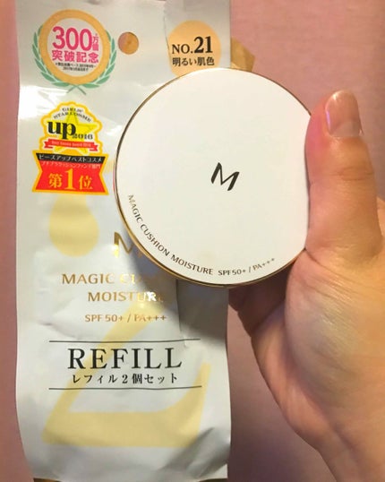 M クッション ファンデーション(モイスチャー)/MISSHA/クッションファンデーションを使ったクチコミ(1枚目)