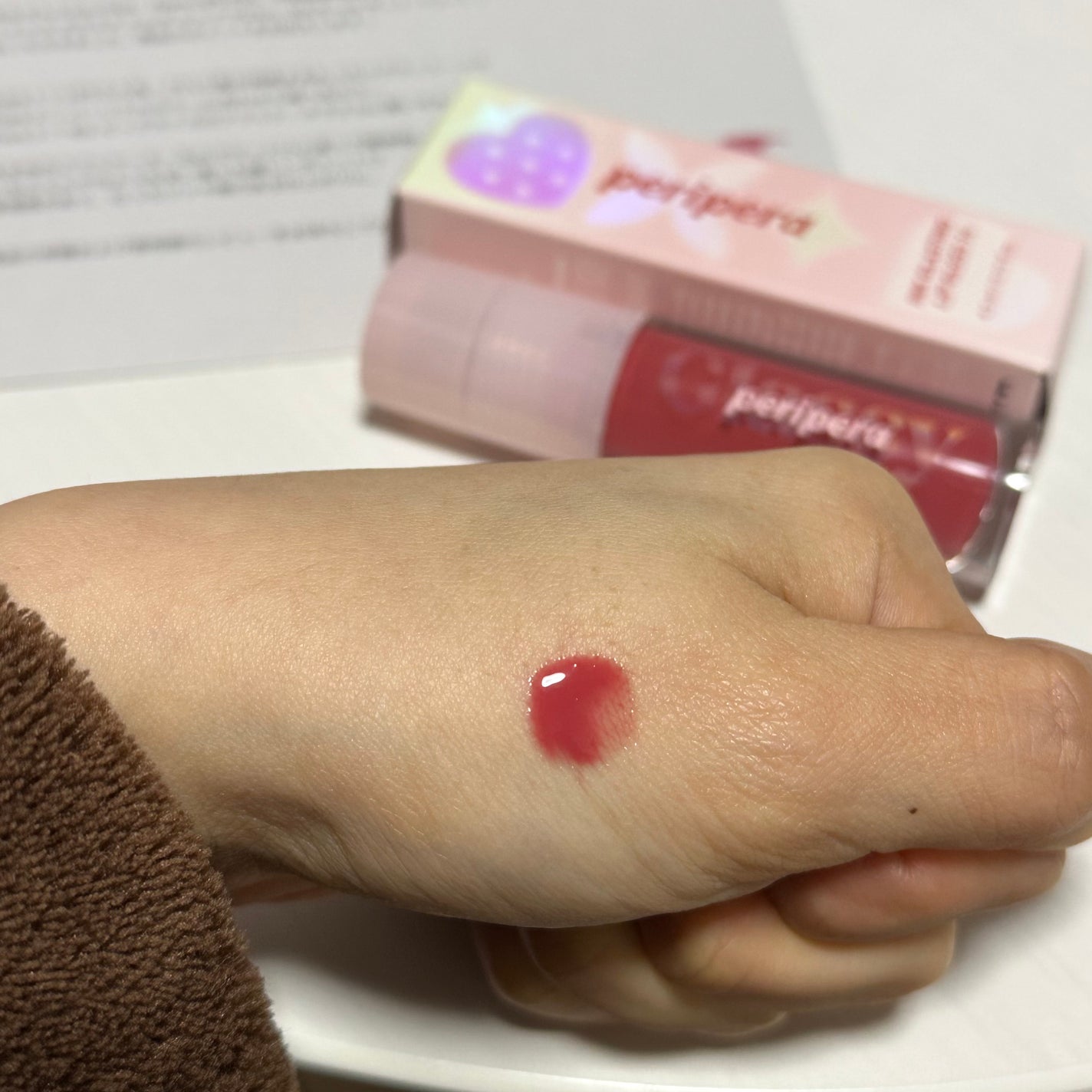 インク グラスティング リップ グロス/PERIPERA/リップグロスを使ったクチコミ(3枚目)