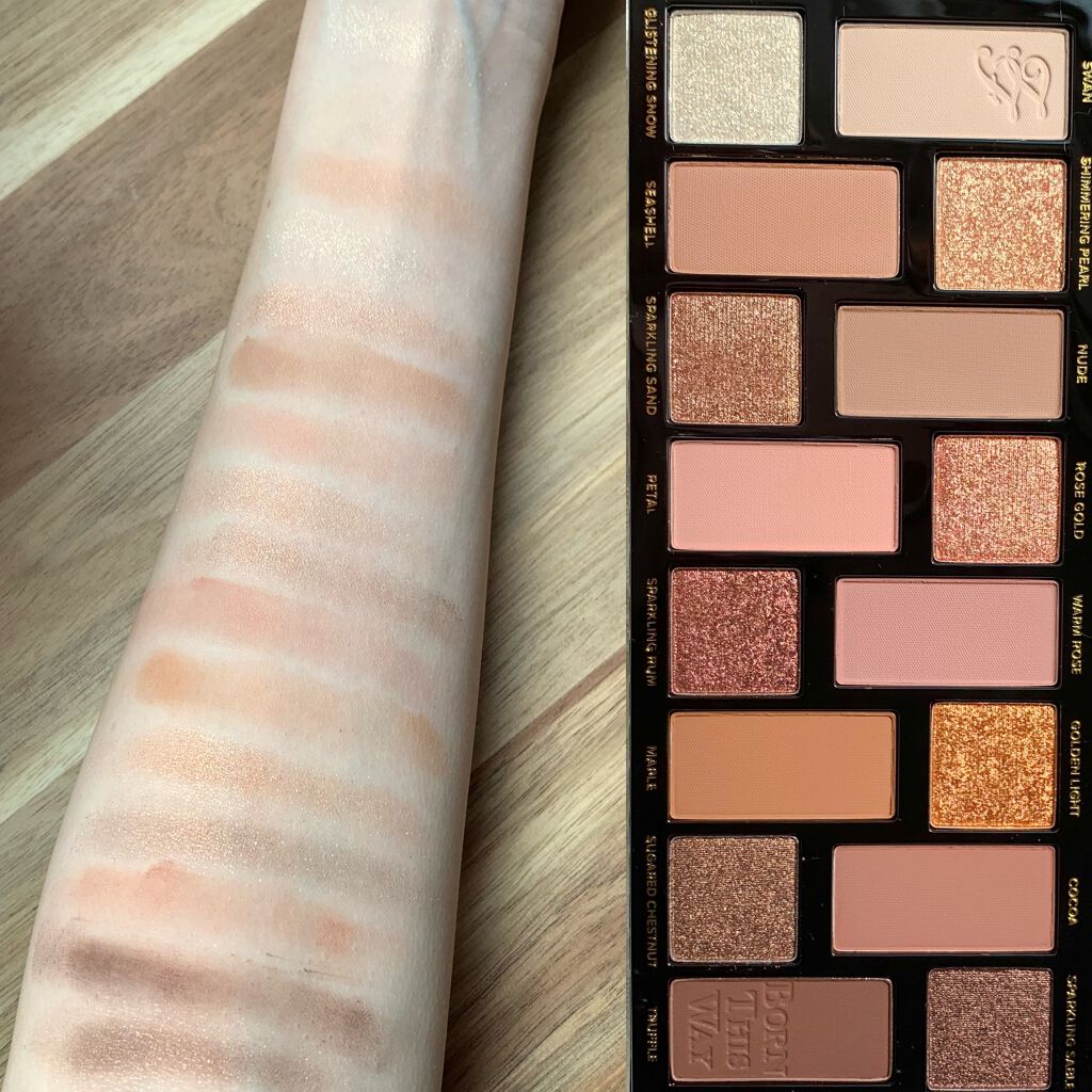 ボーン ディス ウェイ ザ ナチュラル ヌード アイシャドウ パレット/Too Faced/アイシャドウパレットを使ったクチコミ(2枚目)