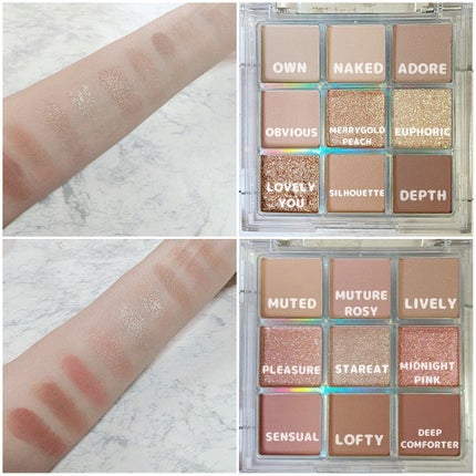 イージー ムード メーカー シャドウ パレット/KLAVUU/アイシャドウパレットを使ったクチコミ(9枚目)