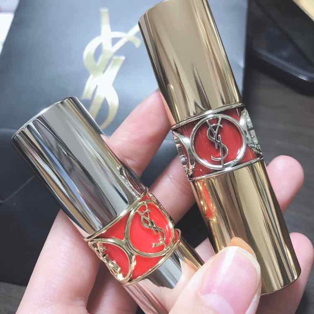 ルージュ ヴォリュプテ シャイン/YVES SAINT LAURENT BEAUTE/口紅を使ったクチコミ(1枚目)