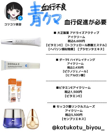 コツコツ美容 on LIPS 「🧡クマ悩み別最強アイクリーム🧡くまはタイプ別に対処して!下まぶ..」（3枚目）