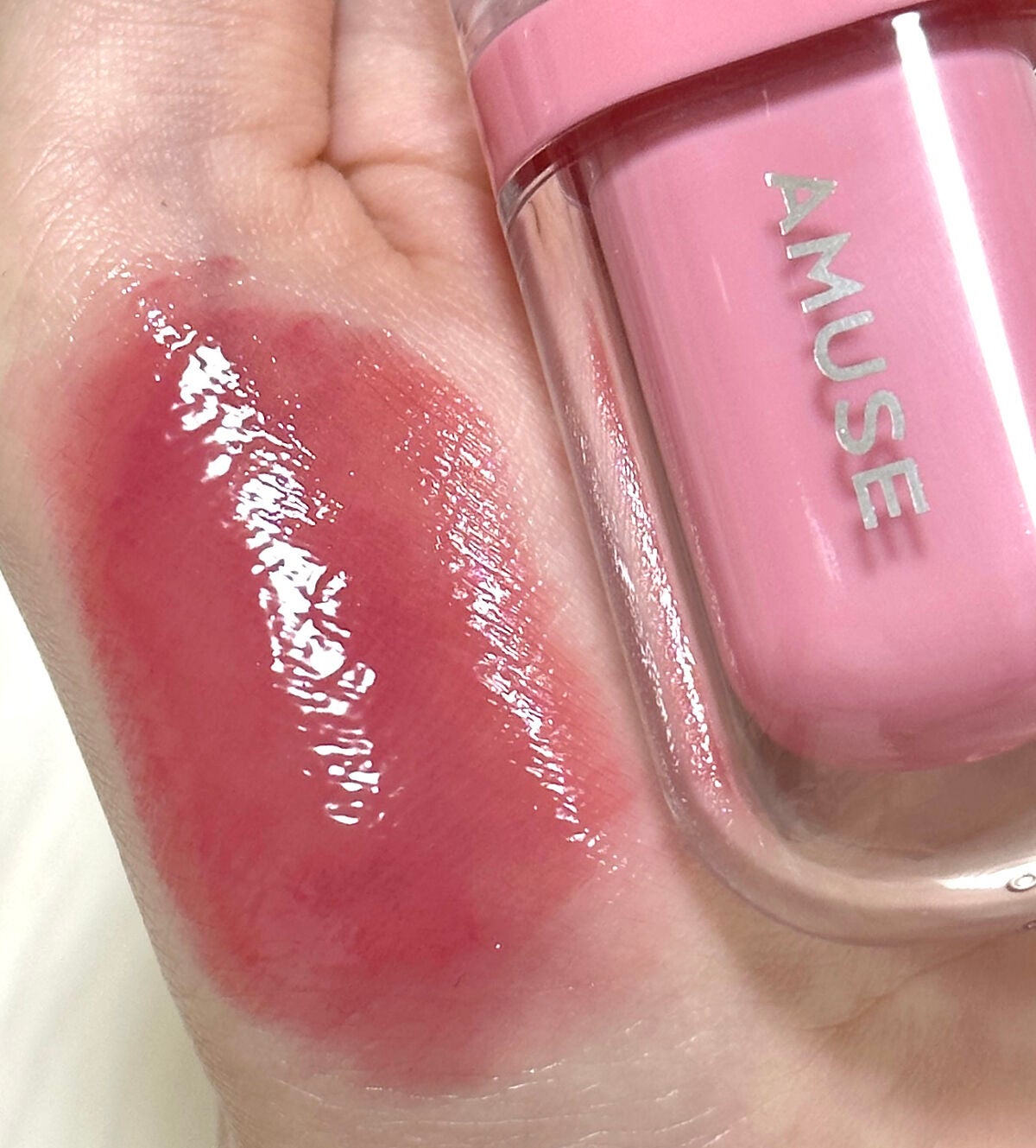 ジェルフィットティント/AMUSE/リップティントを使ったクチコミ(3枚目)