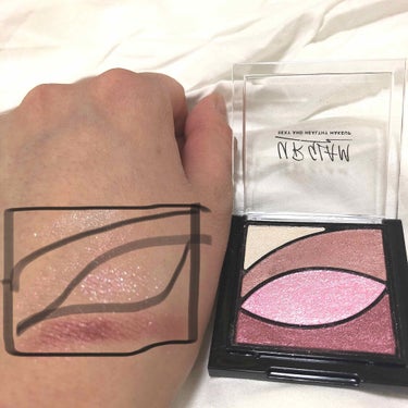 UR GLAM　VELVET EYE COLOR PALETTE バーガンディ/U R GLAM/パウダーアイシャドウを使ったクチコミ（3枚目）