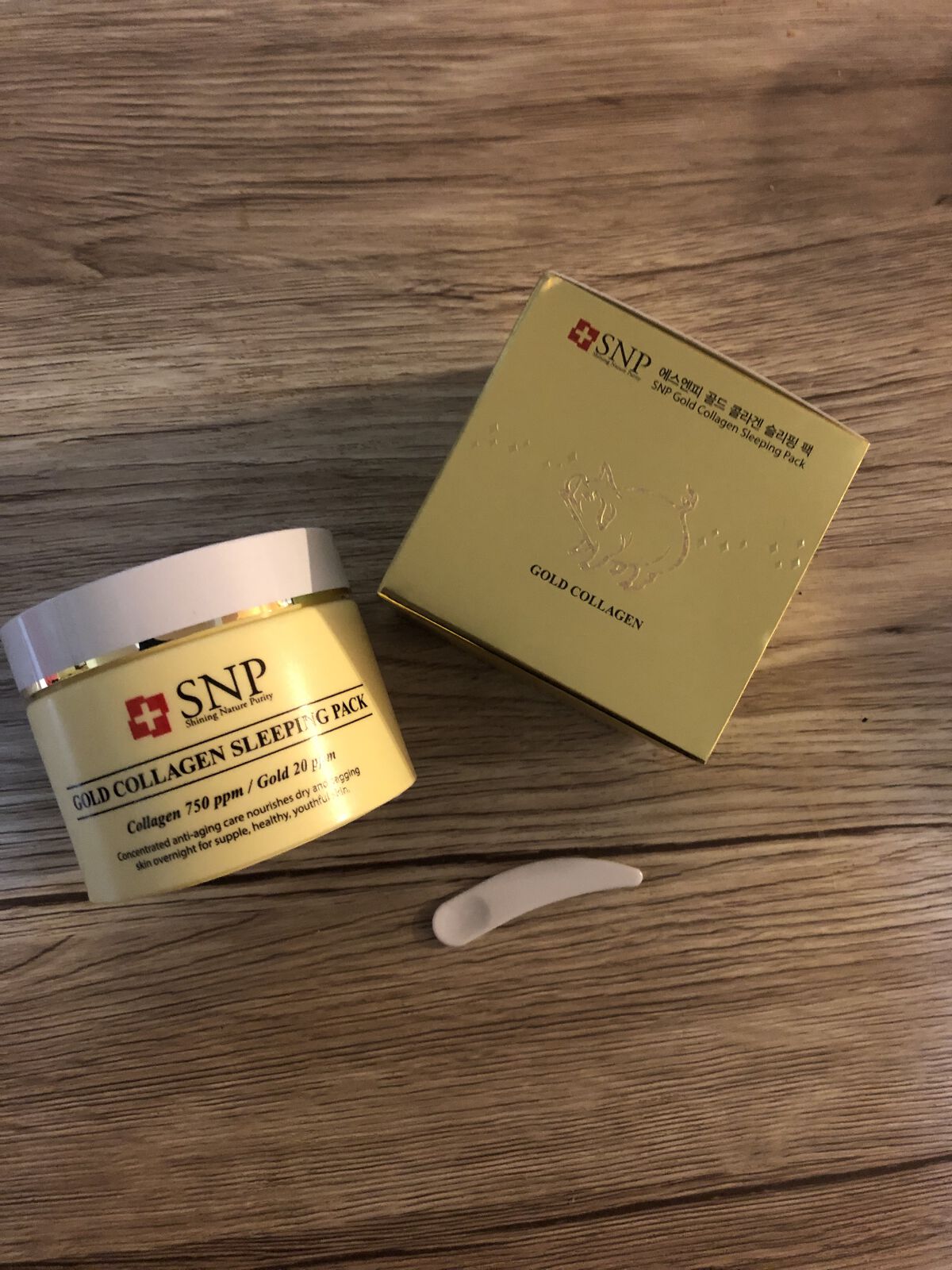 SNP ゴールド コラーゲン スリーピング パック/SNP/シートマスク・パックを使ったクチコミ（1枚目）