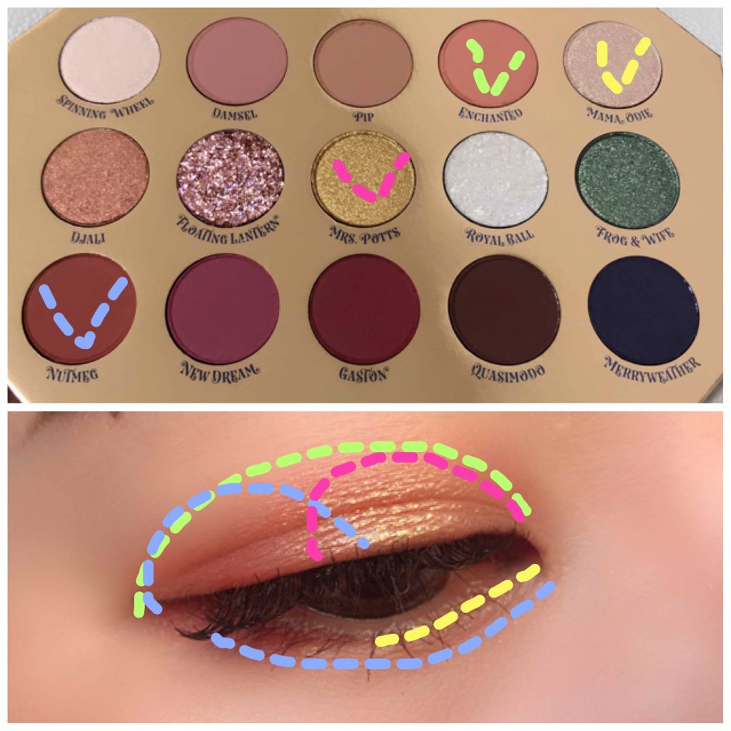 ミッドナイト マスカレード アイシャドウ パレット/ColourPop/アイシャドウパレットを使ったクチコミ(2枚目)