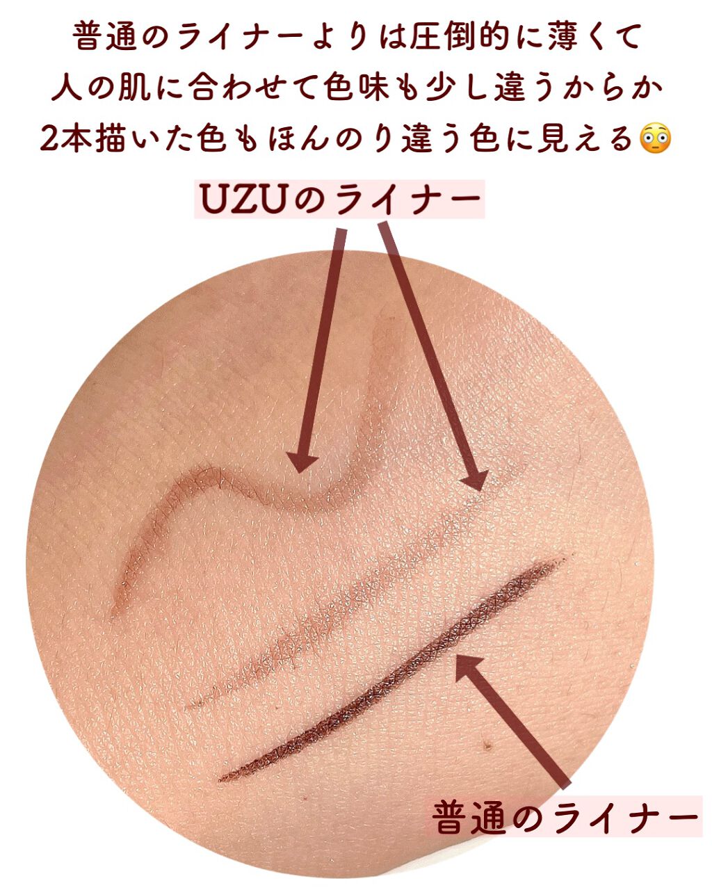 38℃ シェード ライナー/UZU BY FLOWFUSHI/リキッドアイライナーを使ったクチコミ(5枚目)