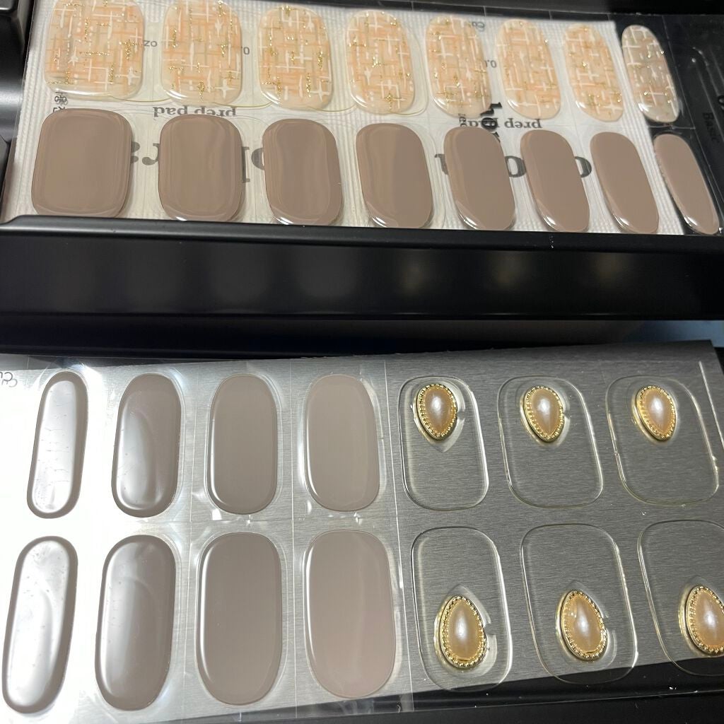 セミキュアジェルネイル(ハンド)/ohora/ネイルシールを使ったクチコミ(5枚目)