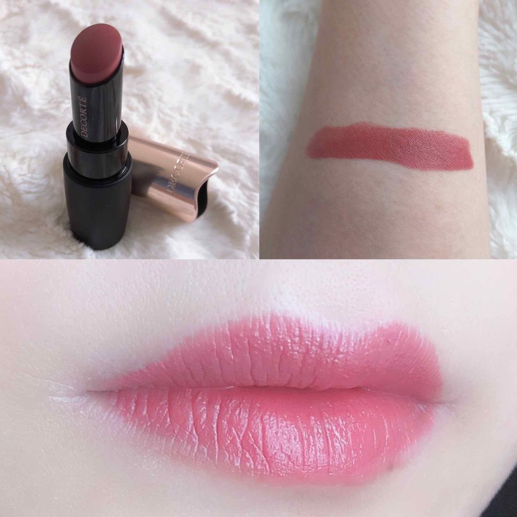 ザ ルージュ ベルベット RD401/DECORTÉ/口紅を使ったクチコミ（2枚目）