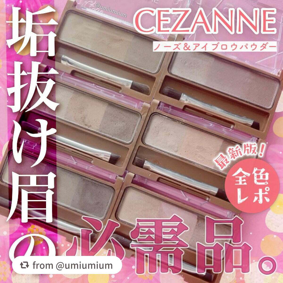 ノーズ&アイブロウパウダー/CEZANNE/パウダーアイブロウを使ったクチコミ(1枚目)