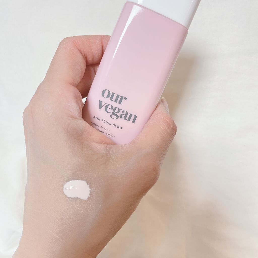 アワーヴィーガン サンプルイド グロー/manyo/化粧下地を使ったクチコミ（3枚目）