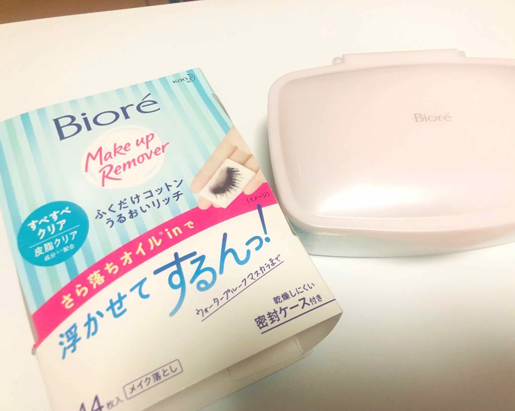 ふくだけコットン うるおいリッチ すべすべクリア/ビオレ/クレンジングシートを使ったクチコミ(1枚目)