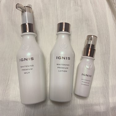 IGNIS ホワイトニング プレミアム ローションのクチコミ「💡IGNISのスキンケア💡

ホワイトニング プレミアム ミルク
ホワイトニング プレミアム .....」（1枚目）