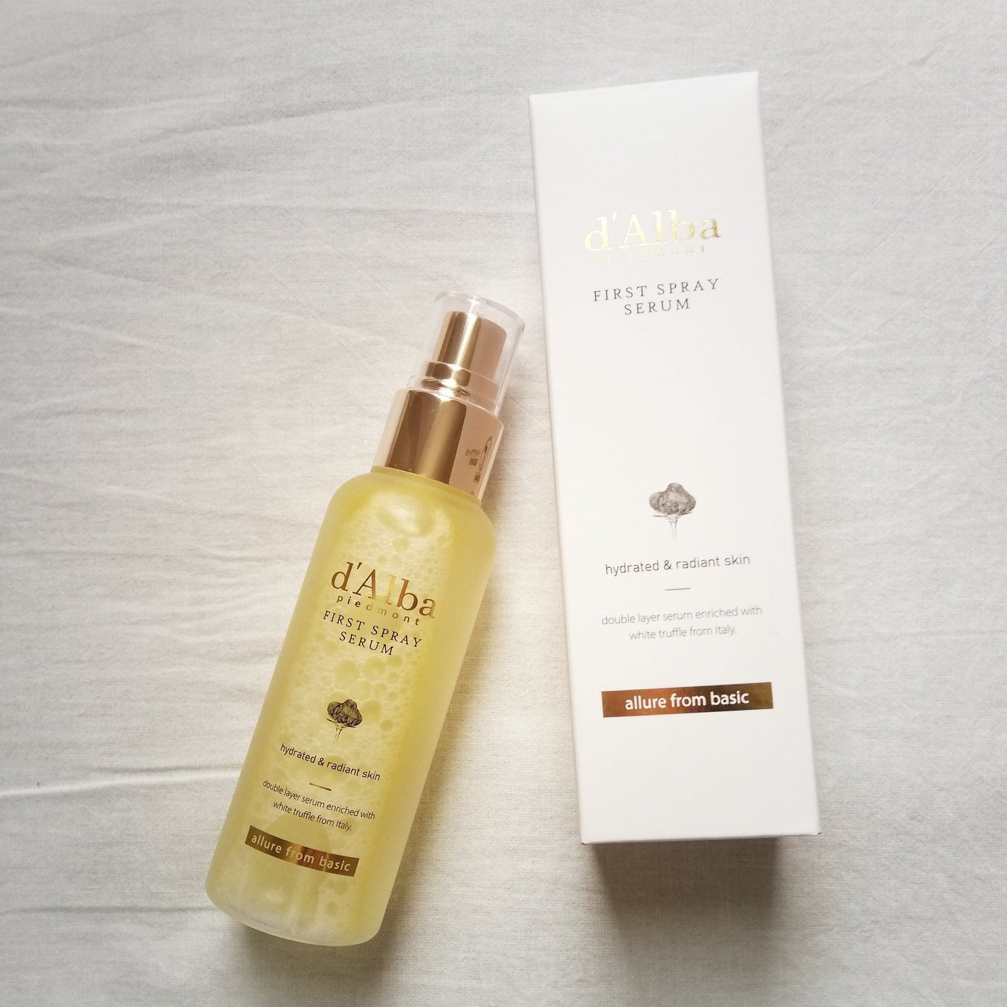ダルバ ホワイトトリュフファーストスプレーセラム/ダルバ/ミスト状化粧水を使ったクチコミ(2枚目)