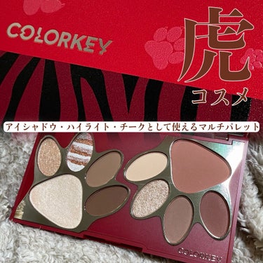 トラ十色アイシャドウパレット/COLORKEY/アイシャドウパレットを使ったクチコミ（1枚目）