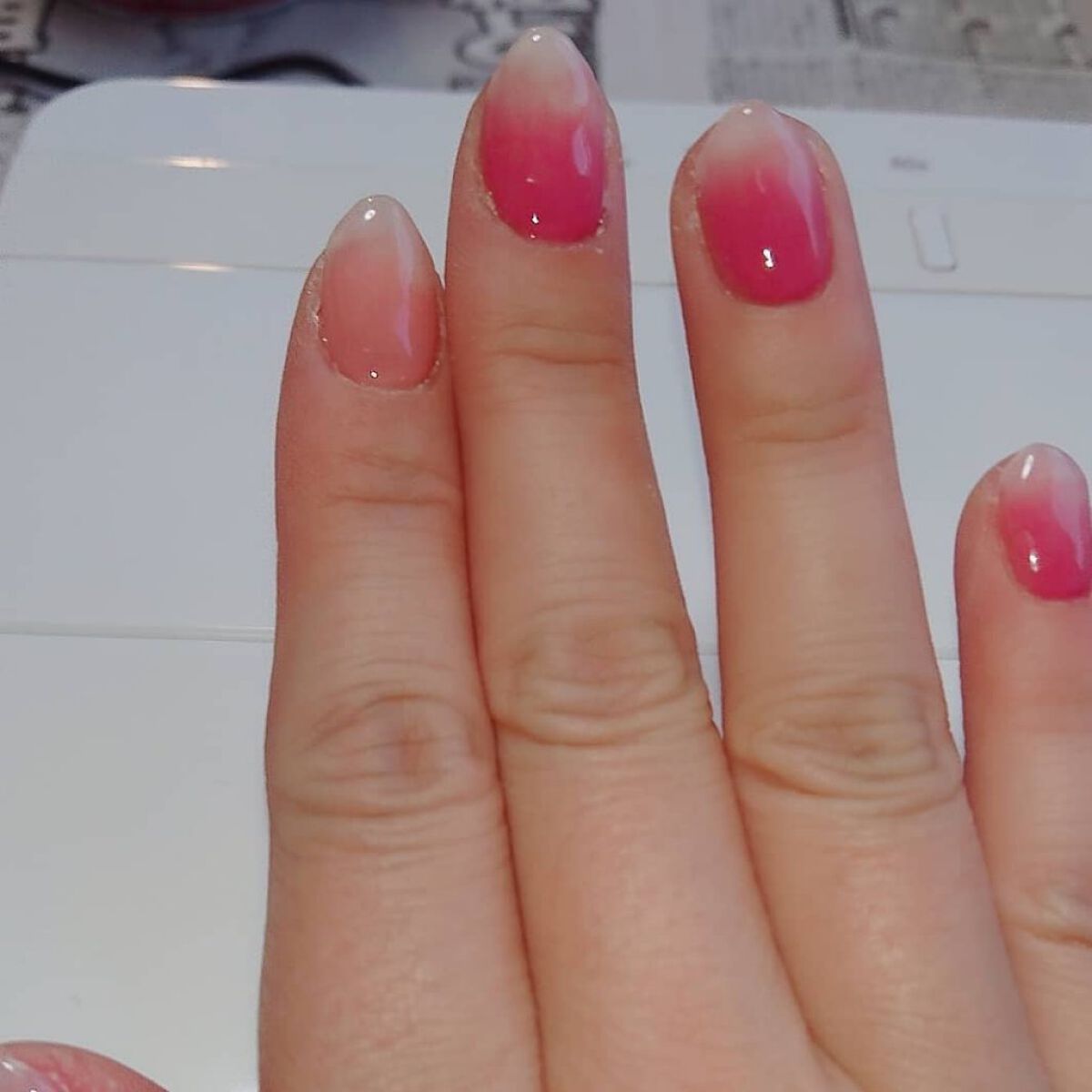 #春ネイル,#ピンクネイル,#セルフネイル,#シンプルネイルのネイルデザイン