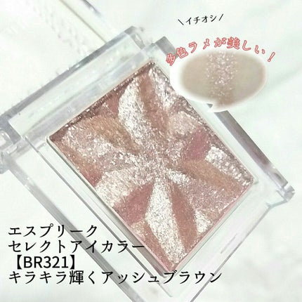 セレクト アイカラー N/ESPRIQUE/単色アイシャドウを使ったクチコミ(1枚目)