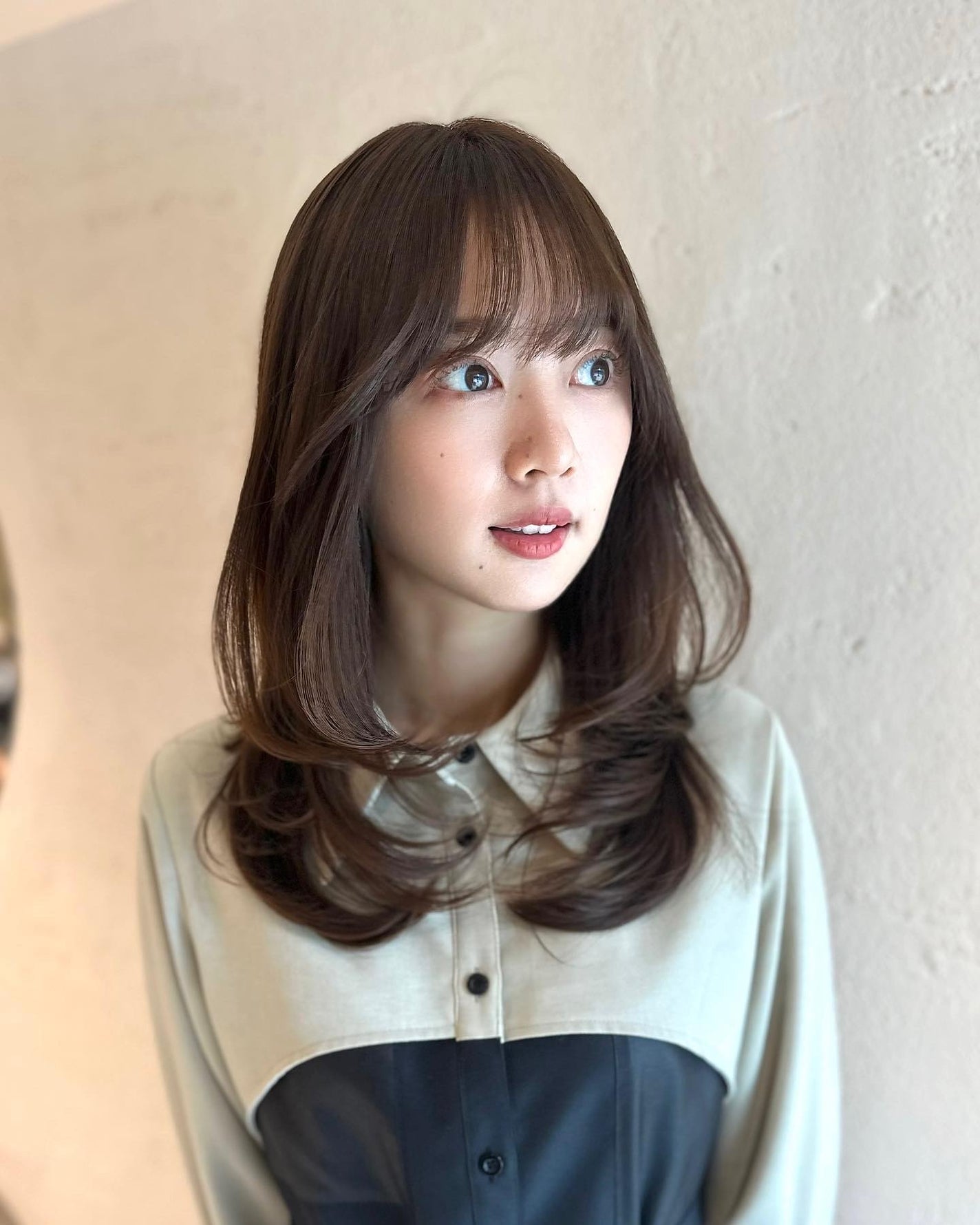 HARUNA on LIPS 「柔らかいワンカールレイヤー✨簡単にセットできる低めのレイヤーお..」(2枚目)