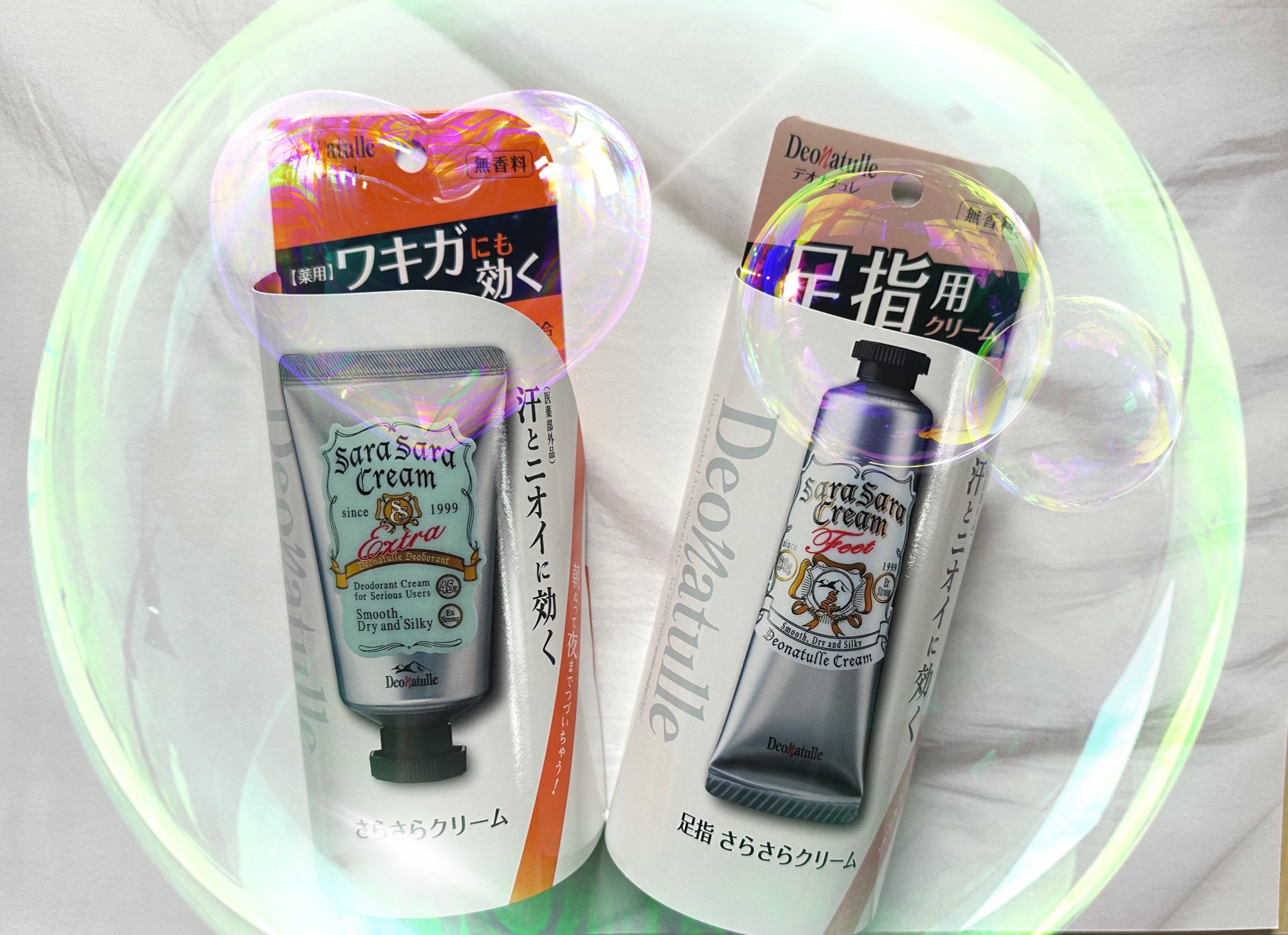 薬用足指さらさらクリーム/デオナチュレ/デオドラント・制汗剤を使ったクチコミ（2枚目）