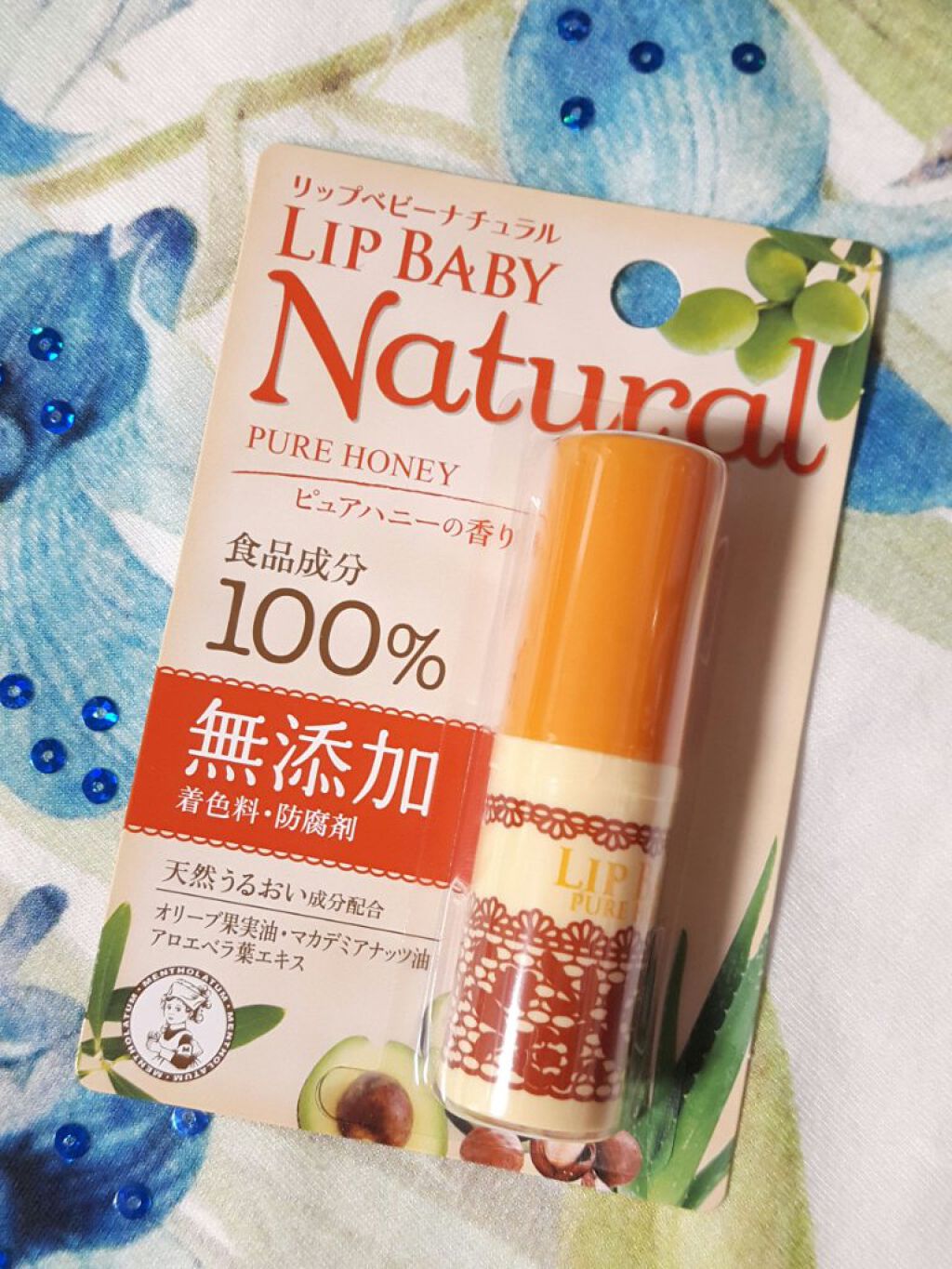 リップベビーナチュラル ピュアハニーの香り/メンソレータム/リップクリームを使ったクチコミ(1枚目)