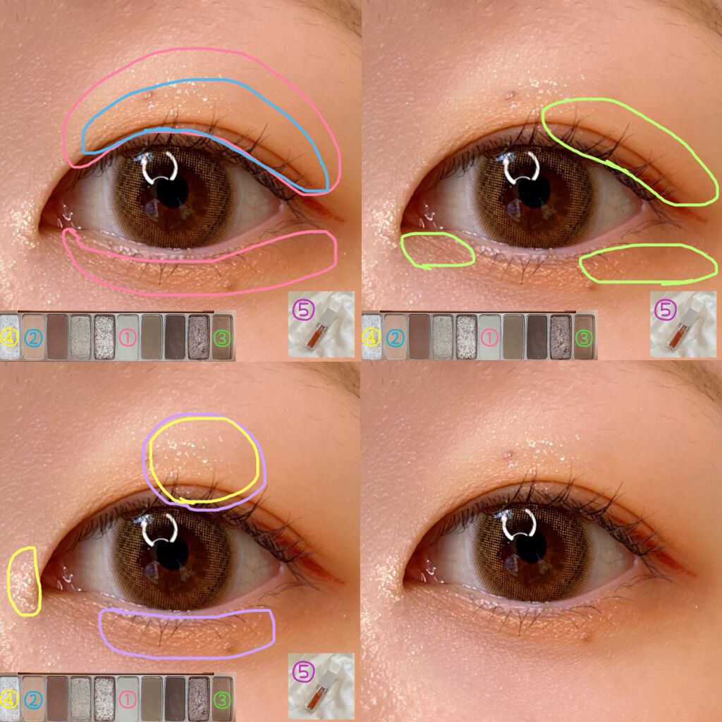 フジコシェイクシャドウ/Fujiko/リキッドアイシャドウを使ったクチコミ(2枚目)