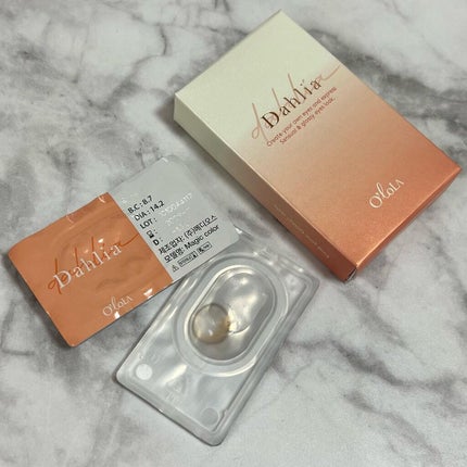 ダリアブラウンマンスリー (DAHLIA BROWN monthly)/OLOLA/1ヶ月(1MONTH)カラコンを使ったクチコミ(2枚目)