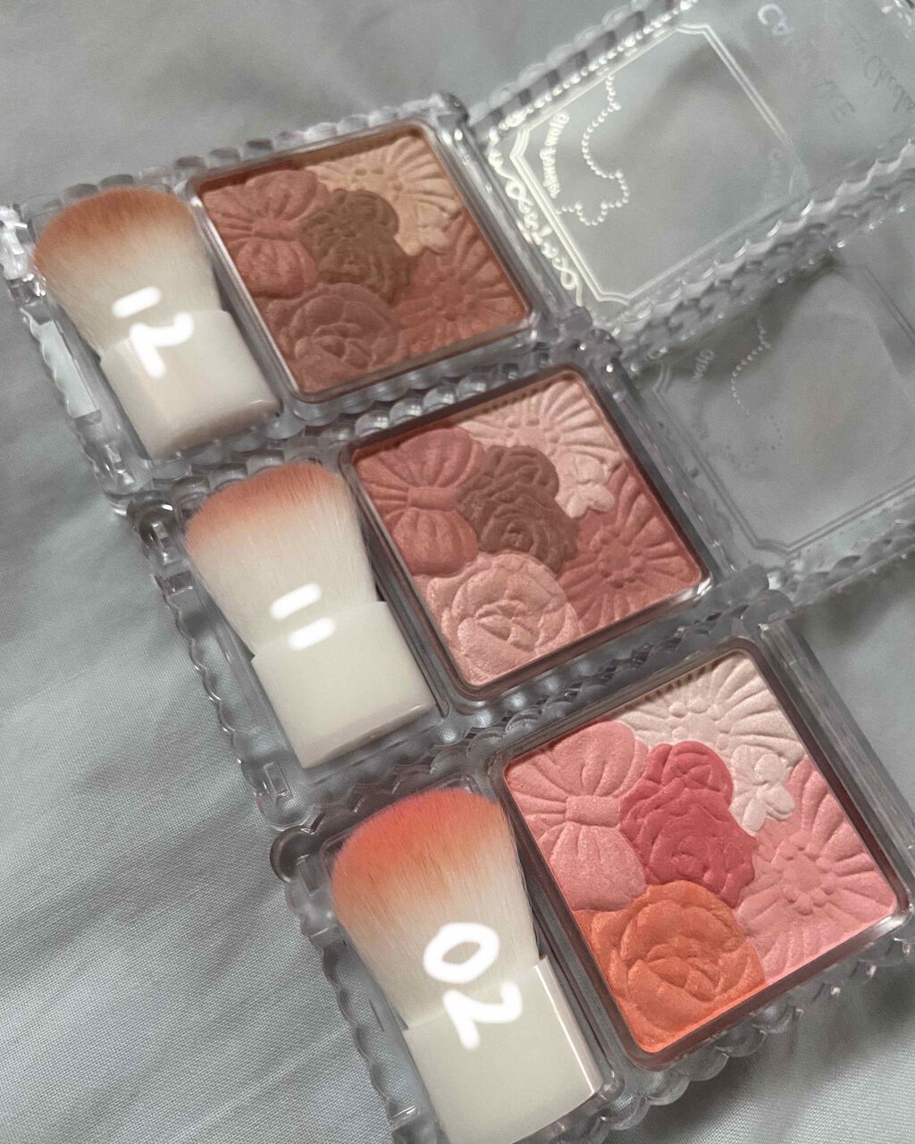 グロウフルールチークス/キャンメイク/パウダーチークを使ったクチコミ（2枚目）