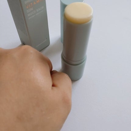 UVシールドビタミンサンマルチバーム/DERMASHARE/日焼け止めクリームを使ったクチコミ(3枚目)
