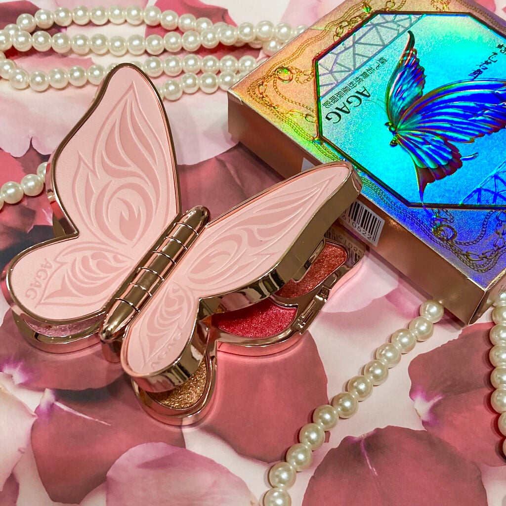 バタフライアイシャドウパレット/AGAG/アイシャドウパレットを使ったクチコミ(7枚目)