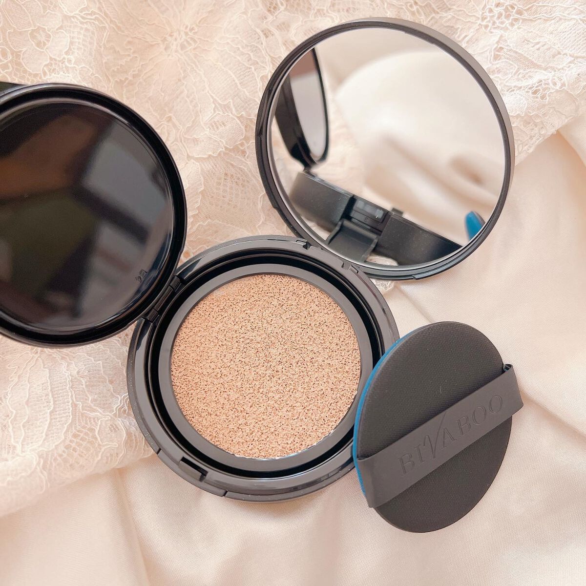 ベルベットジュエルクッション/BIVABOO/クッションファンデーションを使ったクチコミ(2枚目)