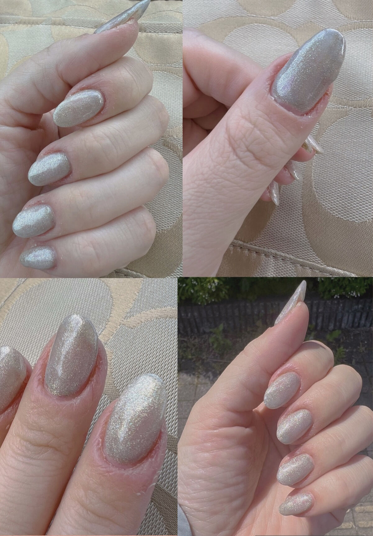 マグネットジェル 06ヒデナイト（オーロラベールシリーズ）/NAILTOWN/ジェルネイルを使ったクチコミ（3枚目）