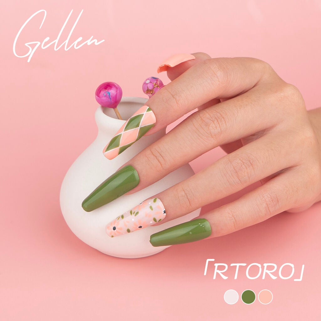 Gellen ジェルネイル スターターキット 72Wライト&カラージェル12色付き/Gellen/マニキュアを使ったクチコミ(3枚目)